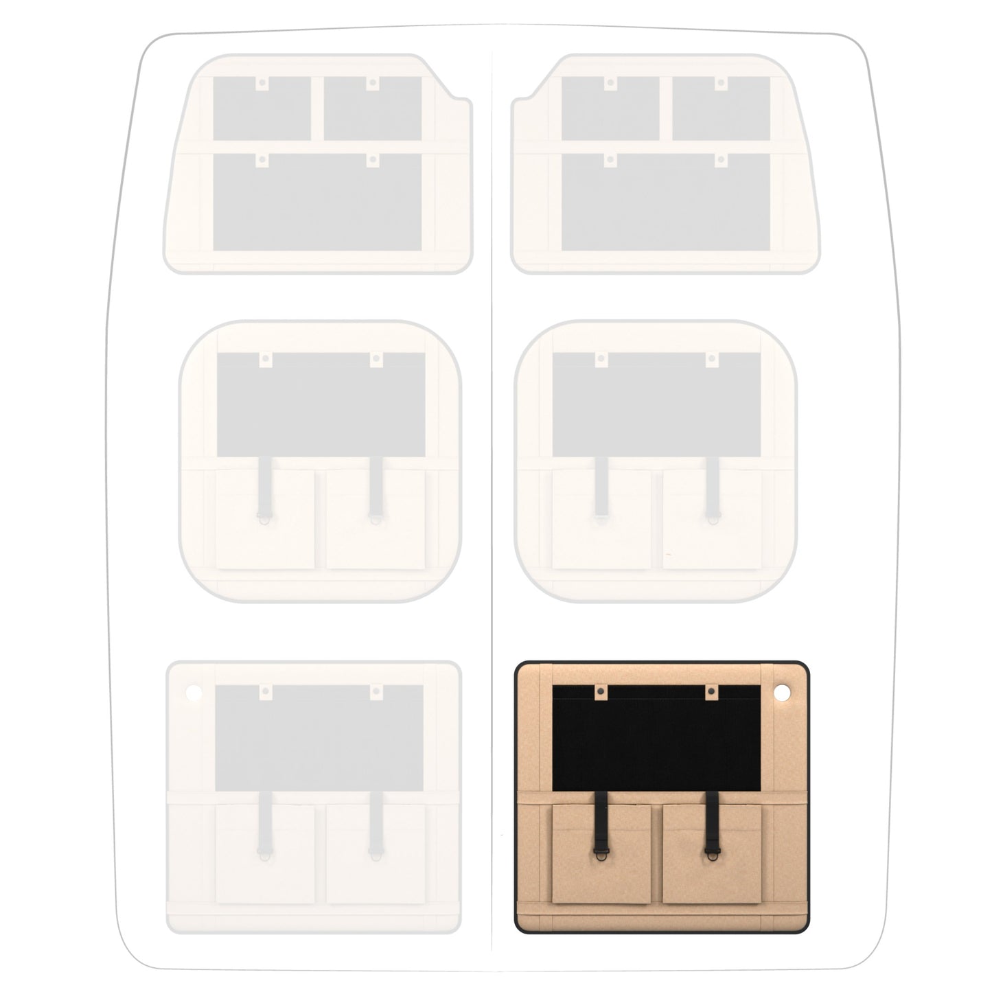 Moon Organizer Citroen Jumper II / Fiat Ducato III / Opel Movano III / RAM ProMaster / Peugeot Boxer II / Toyota ProAce Max