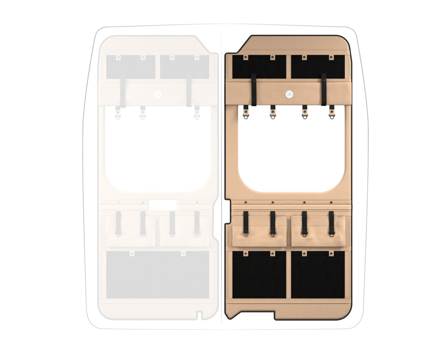 Moon Organizer Citroen Jumper II / Fiat Ducato III / Opel Movano III / RAM ProMaster / Peugeot Boxer II / Toyota ProAce Max