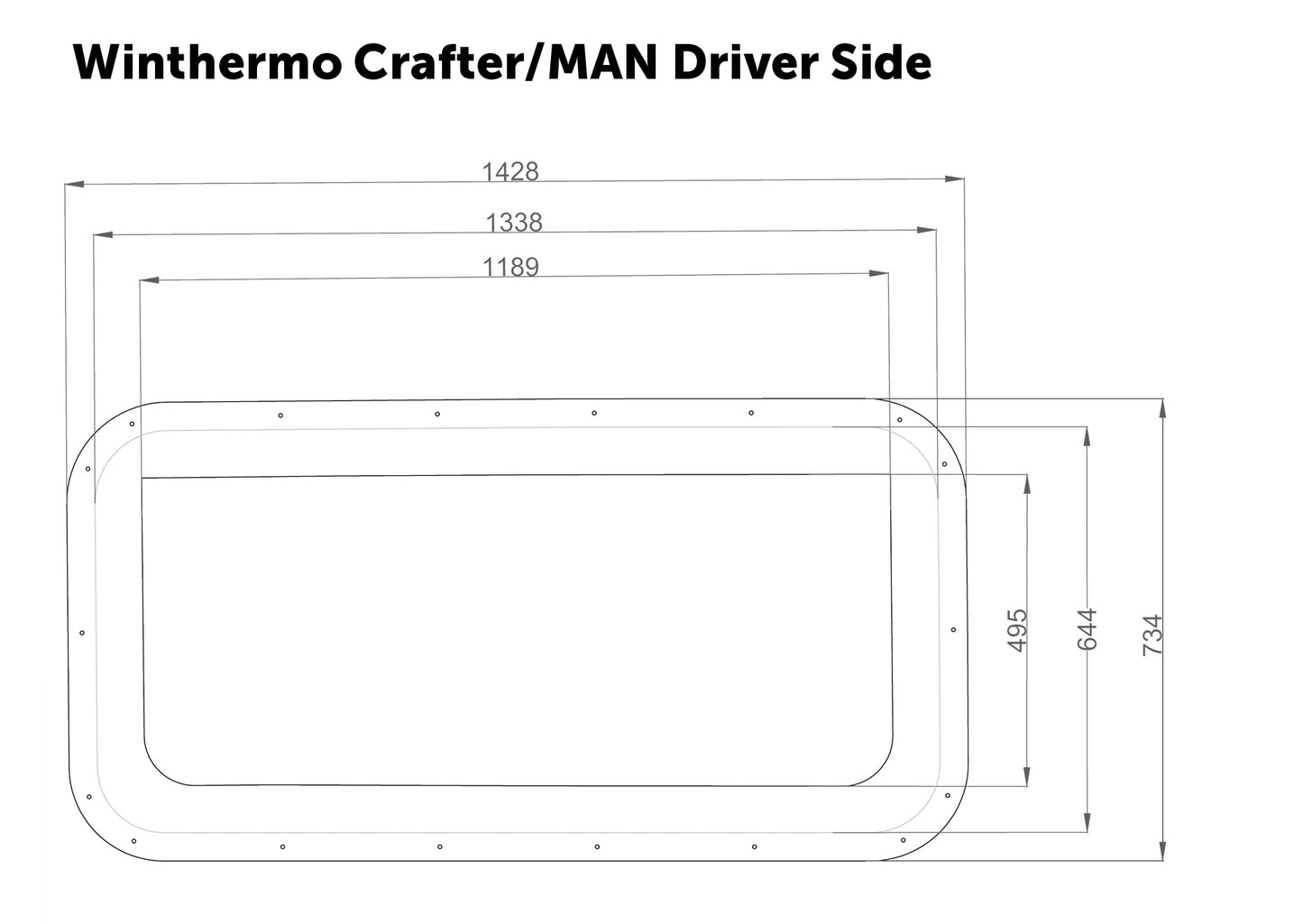 WinThermo MAN TGE / Crafter II – passasjerside