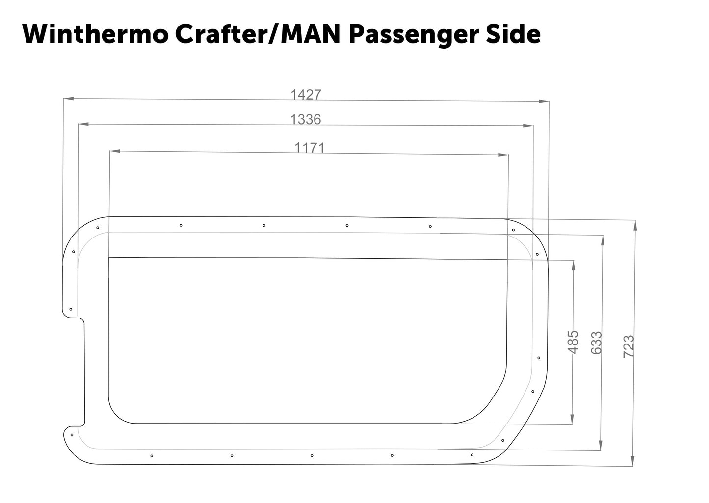 WinThermo MAN TGE / Crafter II – passasjerside