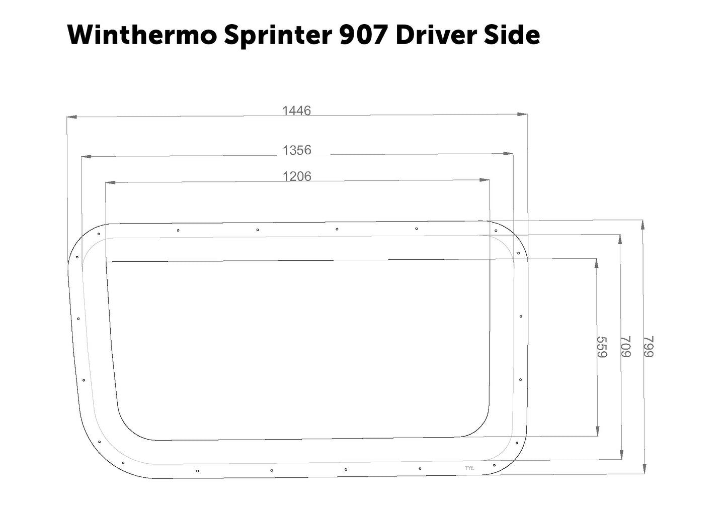 WinThermo Mercedes-Benz Sprinter 907/906 – førerside