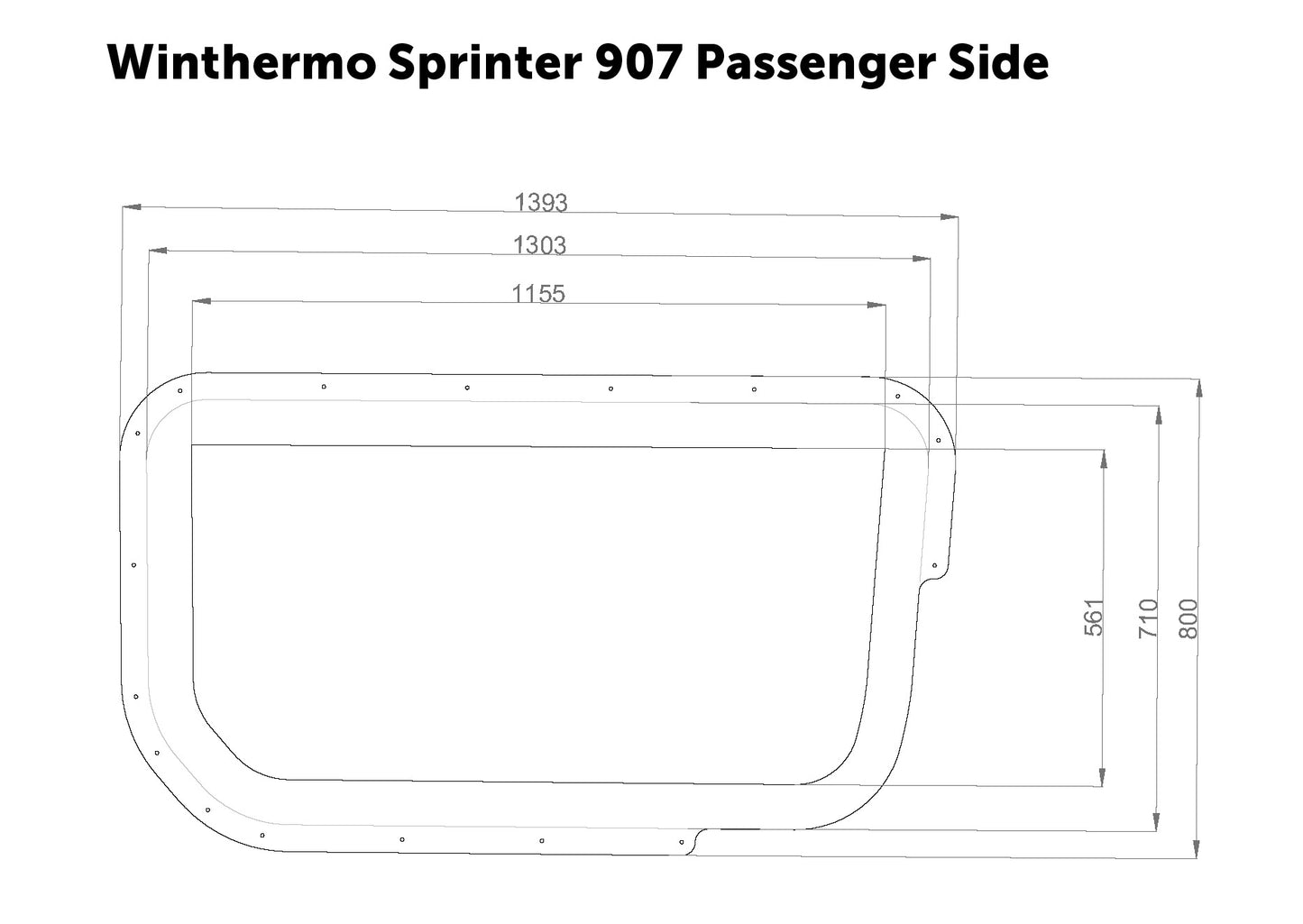 WinThermo Mercedes-Benz Sprinter 907/906 – førerside